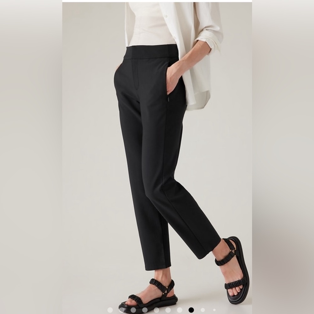 NWT Athleta Stellar Trousers size 16 black